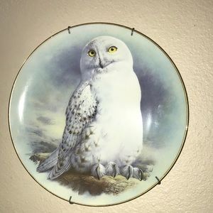 Snowy Owl Wall Plate 1984 Raymond Watson